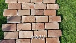 Modak 40mm Driveway Block Paving Setts India Sandstone Garden Material 200x100mm