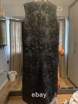 Mulberry Heavy Embellished Navy Party/ Wedding Standout Jumpsuit. RRP Over £4000
