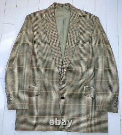 NEW BESPOKE HEAVY WOOL PLAID SUIT 44 Chest / 36 Waist OUTSTANDING PERFECT