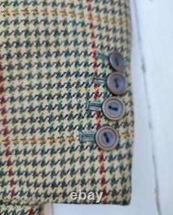 NEW BESPOKE HEAVY WOOL PLAID SUIT 44 Chest / 36 Waist OUTSTANDING PERFECT