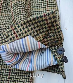 NEW BESPOKE HEAVY WOOL PLAID SUIT 44 Chest / 36 Waist OUTSTANDING PERFECT