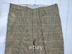 NEW BESPOKE HEAVY WOOL PLAID SUIT 44 Chest / 36 Waist OUTSTANDING PERFECT