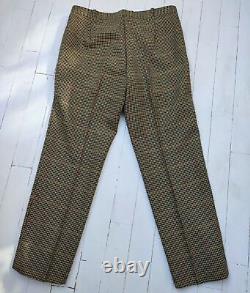 NEW BESPOKE HEAVY WOOL PLAID SUIT 44 Chest / 36 Waist OUTSTANDING PERFECT