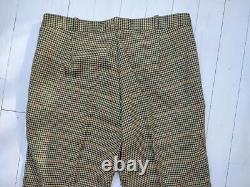 NEW BESPOKE HEAVY WOOL PLAID SUIT 44 Chest / 36 Waist OUTSTANDING PERFECT