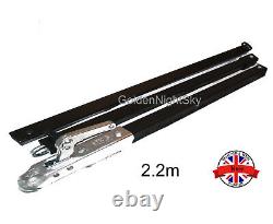 NEW Pro 3 Piece Recovery Pole Towing Straight Bar Heavy Duty Tow 3.5 Ton XXL 2.2