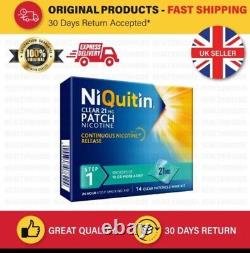 NICQUITIN patches 21mg 30 step 1-7-24h Patches Stop Smoking Aid Brand New (30)