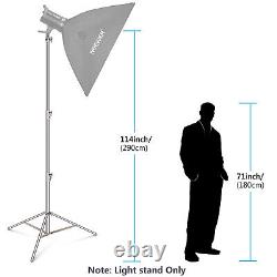 Neewer 2 Pieces Light Stand Kit, 260 centimeters Stainless Steel Heavy Duty