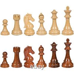 Nero High Polymer Extra Heavy Weighted Chess Pieces with 4.25 Inch King and