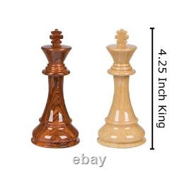 Nero High Polymer Extra Heavy Weighted Chess Pieces with 4.25 Inch King and E