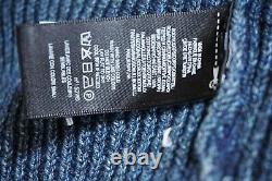 New $790 Rrl Indigo Navy Patch Work Heavy Cotton Shawl Cardigan Repaired