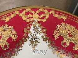 New De Lamerie China Heavily Gold Encrusted Christmas Garland Oval Platter 13