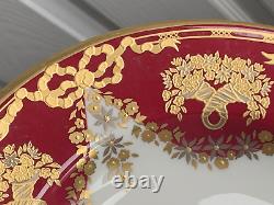 New De Lamerie China Heavily Gold Encrusted Christmas Garland Oval Platter 13