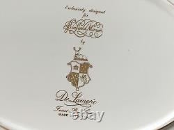 New De Lamerie China Heavily Gold Encrusted Christmas Garland Oval Platter 13