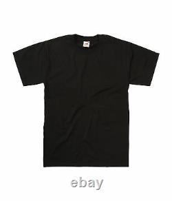 New Fruit Of The Loom Heavy 100% Cotton 1008 Piece Black T-shirt Pack Wholesale