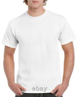 New Gildan Heavy 100% Cotton 288 Piece White T-shirt Pack Wholesale