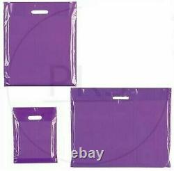 New Heavy Duty Coloured Strong Patch Handle Plastic Carrier Bags
