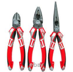 New NWS Heavy Duty 3 Piece Classic All Round Plier Set Made In Germany