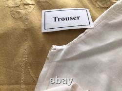 New Original Suffuse Off White Organza heavy Embroidered 3 piece suit-Large