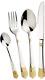 New Zillinger Gold Heavy 72 Piece Cutlery Set Stainless Steel Canteen In 3design