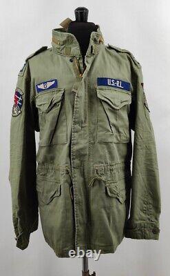 NewPolo Ralph Lauren M65 military patch army field combat jacket Size L RRP £389