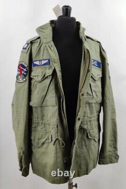 NewPolo Ralph Lauren M65 military patch army field combat jacket Size L RRP £389