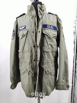 NewPolo Ralph Lauren M65 military patch army field combat jacket Size L RRP £389