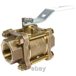 Nibco 2.5 inch HEAVY DUTY Ball Valve Lead-Free, 3-Piece, Full Port, Threaded