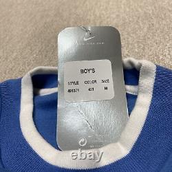 Nike Sweatshirt Pullover Blue White Spell Out Heavy Duty Vintage Retro Y2K Boys