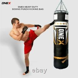 ONEX Special 13 Piece 5ft heavy Duty Filled Training Boxing Punching Bag Set New