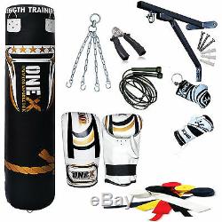 Onex 13 Piece 5ft heavy Filled Duty Boxing Punch MMa Training Bag Set, Gloves