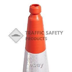 PACK OF 100 Heavy Duty ELITE U. K Traffic Cones (2 PIECE 1000 mm)