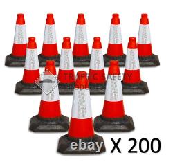 PACK OF 200 Heavy Duty U. K Traffic Cones (1 PIECE 450mm)