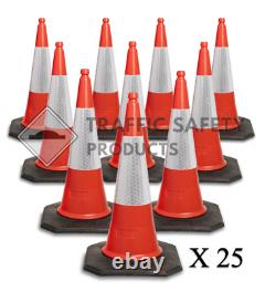 PACK OF 25 RANGER U. K Heavy Duty Traffic Cones (2 PIECE 750mm)