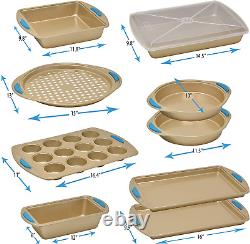 PERLLI Nonstick Bakeware Set Baking Pan Set, 10 Piece Heavy Duty Professional Ki