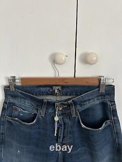 PRPS Jeans Mens 30x28 Windsor Crop Skinny Heavy Whiskered Dark Patch Wash NEW