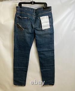 PURPLE BRAND Vintage Heavy Patch Repair Jean Men's Size 36 Mid Indigo