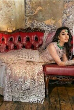 Pakistani designer Sobia Nazir original heavy embroidered party wear 3 piece