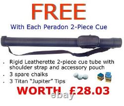 Peradon CROWN 2-piece Cue with FREE Cue Case & Accessories Worth £28.00