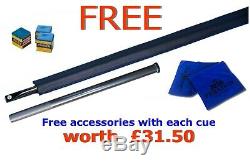 Peradon ROYAL One-Piece Snooker Cue With FREE Accessories Worth £31.50
