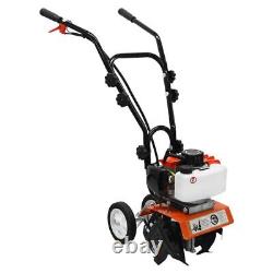 Petrol Garden Tiller Rotovator Cultivator Rotavator Soil Patch 52cc Heavy Duty