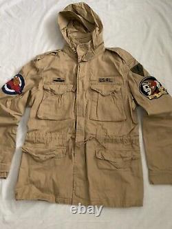 Polo Ralph Lauren M65 military patch army field combat jacket Size XS, RRP £349