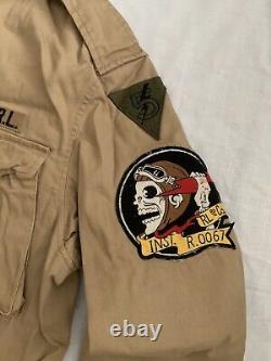 Polo Ralph Lauren M65 military patch army field combat jacket Size XS, RRP £349