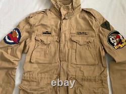 Polo Ralph Lauren M65 military patch army field combat jacket Size XS, RRP £349