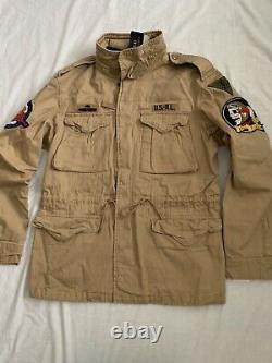 Polo Ralph Lauren M65 military patch army field combat jacket Size XS, RRP £349