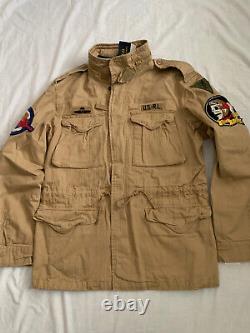 Polo Ralph Lauren M65 military patch army field combat jacket Size XS, RRP £349