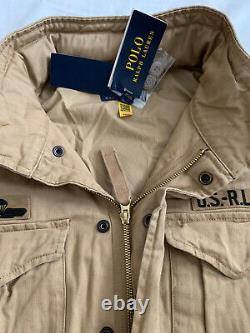 Polo Ralph Lauren M65 military patch army field combat jacket Size XS, RRP £349