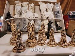 Poseidan Chess Set PIECES ONLY NO BOARD BRAND NEW AND PERFECT HEAVY LARGE