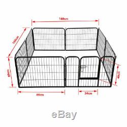 Puppy Playpen Heavy Duty Whelping 8 Piece Dog Run Enclosure Extra Large Pen ZC