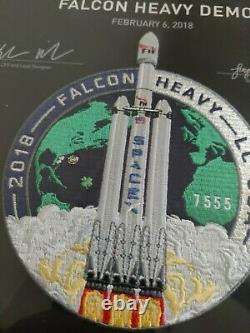 RARE! SpaceX Falcon Heavy FLOWN Employee Patch with Employee Number NASA