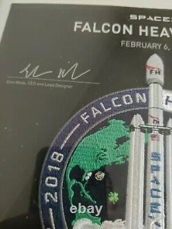 RARE! SpaceX Falcon Heavy FLOWN Employee Patch with Employee Number NASA